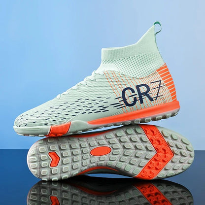 New Men Soccer Shoes High-top Futsal Cleats Sneakers Football Boots Grass High-quality Non-Slip Match Indoor Hot-selling FG/TF