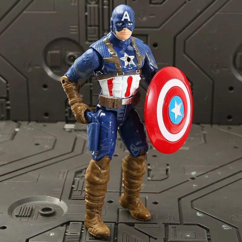 17 Cm Brinquedos Infantis Marvel Anime Figuras Homem-Aranha Hulk Action Figure Homem De Ferro Desenho Animado Brinquedo Infantil Presente De Natal Boneca Brilhante Hobbies