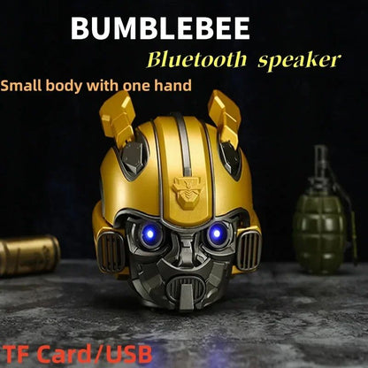Alto-falantes Bluetooth Bumblebee Transformers Novo Desenho Animado Criativo Sem Fio Cartão Mini Externo Pequeno Acústica Megafone Echo Dot