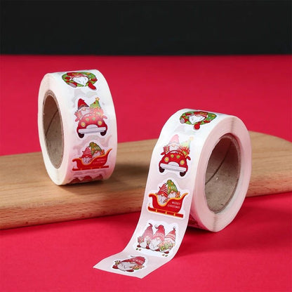 500pcs Christmas Stickers Merry Christmas Party Decoration 2025 Xmas Santa Claus Stickers Navidad Natal New Year Gift 2026