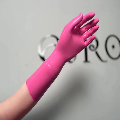 men Latex Gloves rubber socks  rubber Black Short  Gloves   Unisex Seamless chlorine  One-time molding  wear