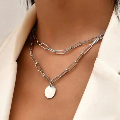 Colar de Prata Esterlina 925 com Três Camadas Redondas, Corrente Simples em Formato de Cobra, Corrente de Bolinhas, Presente para Festas, Casamentos, Joias Exquisitas Femininas