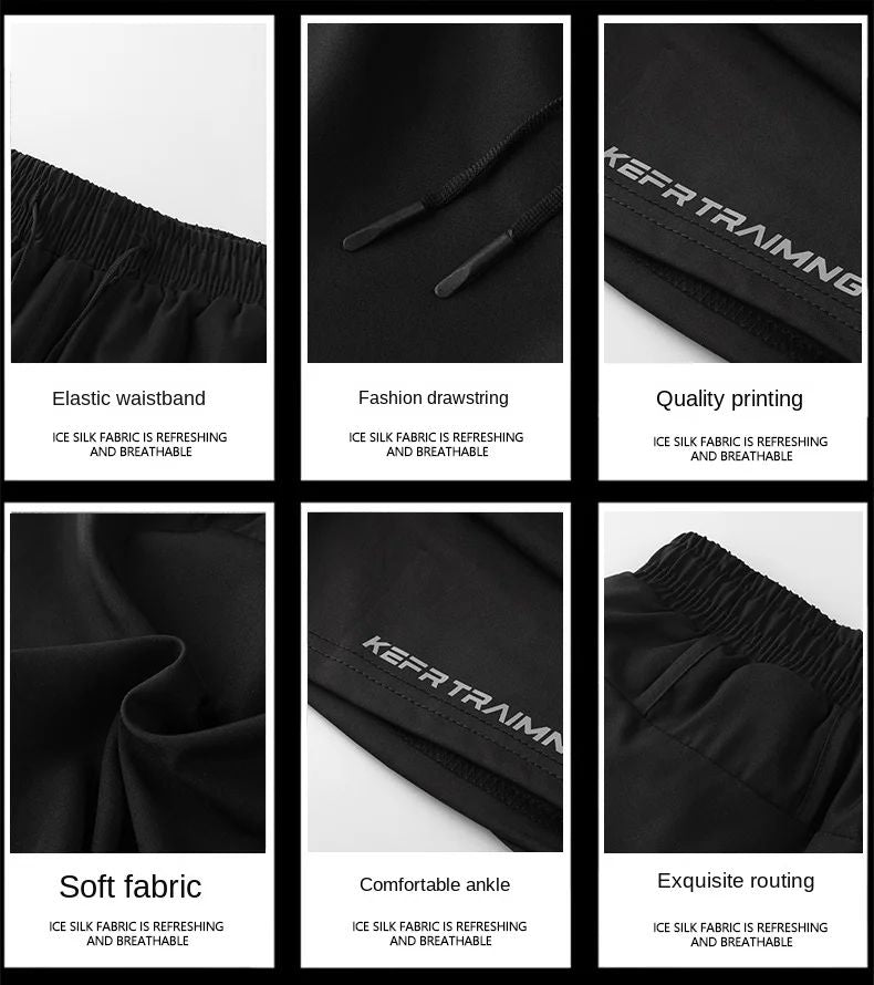 ? S-5XL ?2025 Sports Three Piece Pants Summer Popular Anti glare Double layered Sports Shorts for Men and Women Couples Ru