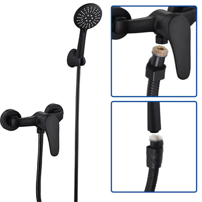 1,5/2M Mangueira de chuveiro flexível preta/prata SUS 304 Tubo de chuveiro longo para banheiro Extensão de tubo de água Tubo de puxar Acessórios para banheiro