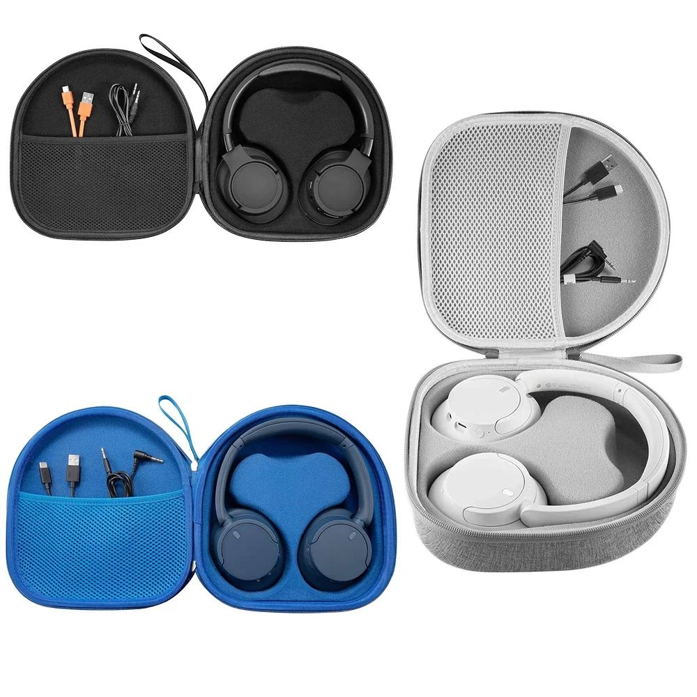 Estojo para JBL TUNE 720BT 520BT 510BT e para Sony WH-1000xm4 WH-CH520 WH-CH720N, Bolsa de Armazenamento Rígida de EVA para Fones de Ouvido