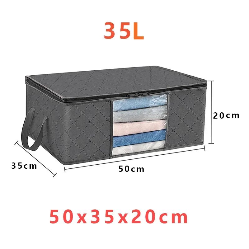 Storage Bag Foldable Large Capacity Clothes  Blanket Storage Bags Storage Containers for Organizing Bedroom Closet Clothing