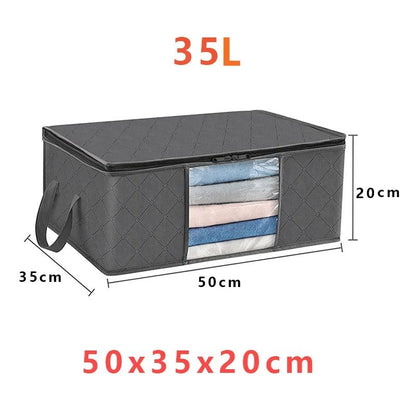 Storage Bag Foldable Large Capacity Clothes  Blanket Storage Bags Storage Containers for Organizing Bedroom Closet Clothing