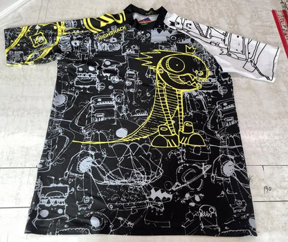 Men's Short Sleeve Surfing Shirt Nautical Diary Lycra Rashguard  For Surf Sportswear Beach Swimwear UPF50 Clothes