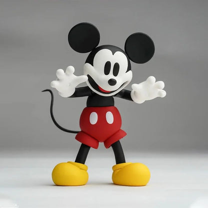 Action Figure do Mickey Mouse de Anime de 11cm, Versão Colorida, Réplica em Preto e Branco, Mobilidade Articular, Modelo de Mesa, Enfeites, Brinquedo, Presente para Crianças