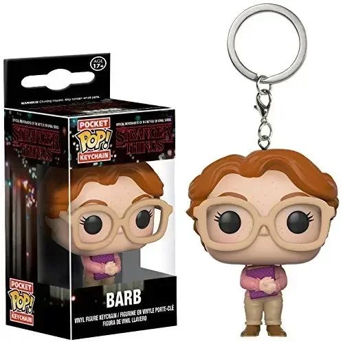 FUNKO POP Dustin Barb ELEVEN com Eggos Demogorgon Chaveiro Brinquedos Boneco Colecionável Modelo Bonecos de Vinil Chaveiro Brinquedo