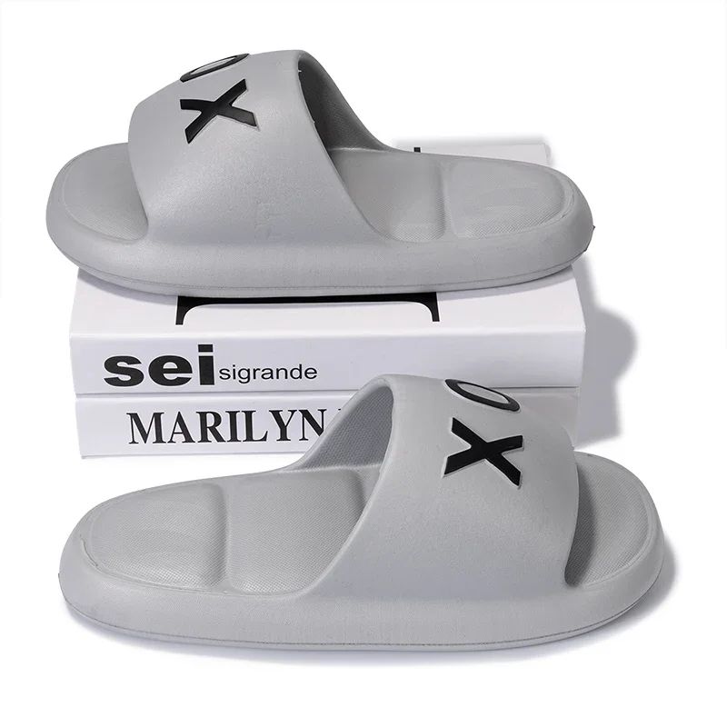 New Men slippers Non-Slip Slide Sandals Thick Soft Platform House Shoes Men Indoor Outdoor Shower Bathroom Slipper Casual Shoes