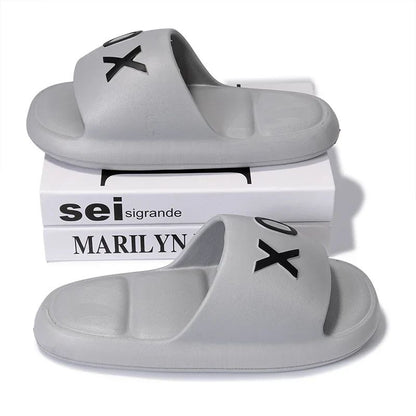 New Men slippers Non-Slip Slide Sandals Thick Soft Platform House Shoes Men Indoor Outdoor Shower Bathroom Slipper Casual Shoes