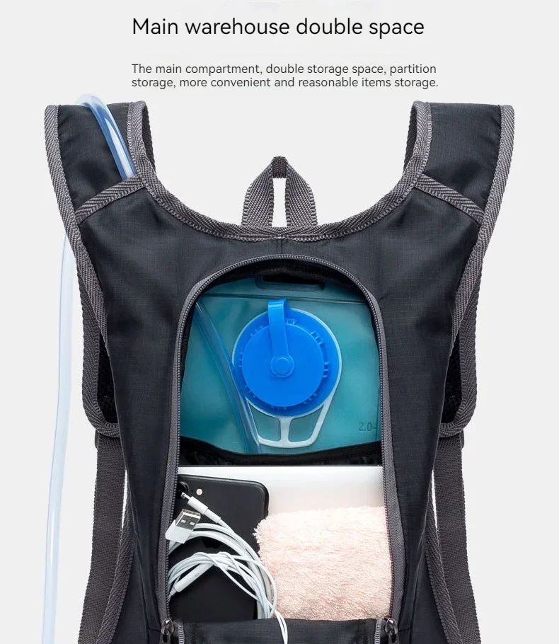 Mochila de Corrida Off-road Poliéster Mochila Ciclismo Maratona Mochila Esportiva para Caminhada e Montanhismo ao ar Livre