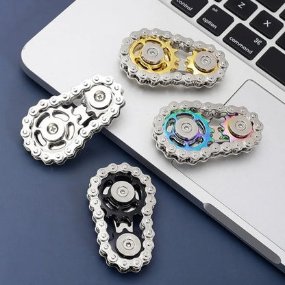 Metal Fidget Spinner Brinquedo de Escritório para Alívio do Estresse Engrenagens Girador de Mão para Adultos decoração de mesa decoração para casa Aliviar o estresse relaxar