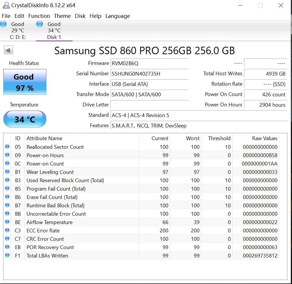 SAMSUNG Original SSD 860 Pro Internal Solid State Disk 2.5 Inch SATA III HDD Hard Drive high speed ssd disk For Laptop Desktop
