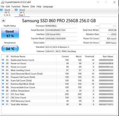 SAMSUNG Original SSD 860 Pro Internal Solid State Disk 2.5 Inch SATA III HDD Hard Drive high speed ssd disk For Laptop Desktop