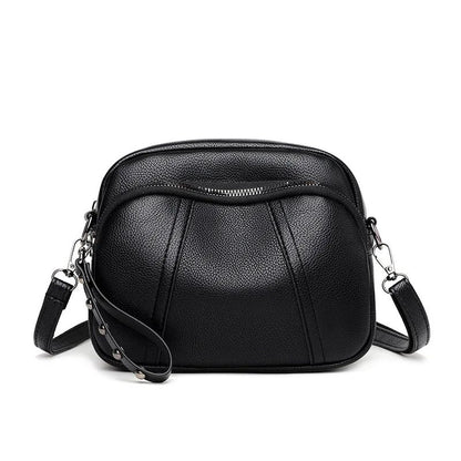 Fashion Soft Leather Crossbody Bags for Women 2025 Casual Female Multi Pocket Messenger Bags Retro Handbags Ladies Shoulder Bags