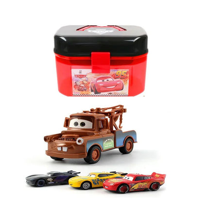Bonecos de brinquedo do desenho animado Carros da Disney, Relâmpago McQueen, kit de bonecos de ação, brinquedos para presente infantil