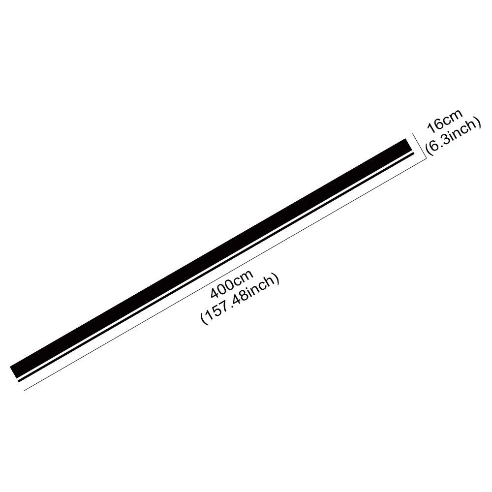 Car Hood Bonnet Roof Trunk Kit Long Racing Stripe Stickers For BMW 3 Series M3 E90 F30 G20 Vinyl Decals Auto Tuning Accessories