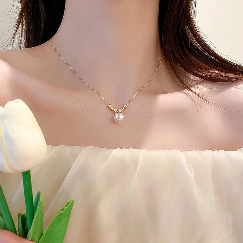 1 peça de Aço Inoxidável Gravado Banhado a Ouro Nova Moda O Anel Pingente Colar Um Colar de Anel para Homens Mulheres Presentes de Festa