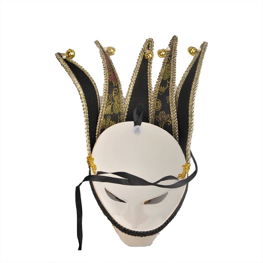 Venetian Comedy Mask Exquisite Decoration Jester Masks