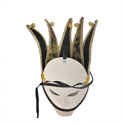 Venetian Comedy Mask Exquisite Decoration Jester Masks