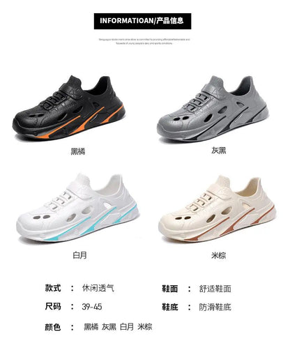 Summer Men's Outdoor Sandals Slippers Beach Comfortable Thick Soft Clogs Men Women Beach Sandals Male Casual Water Garden Shoes