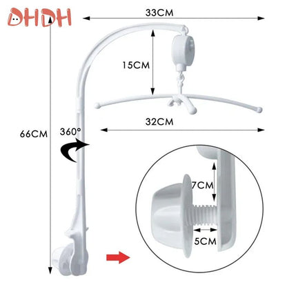 Baby Mobile Rattles Toys Baby Toys 0-12 Months Carousel Crib Holder Baby Mobile To Bed Bed Bell Mom Handmade Toys for Newborns