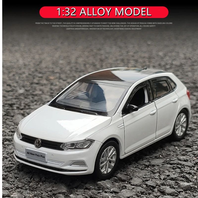 1:32 Volkswagens POLO Liga Carro Modelo Diecasts & Veículos de Brinquedo Metal Carro de Brinquedo Modelo Simulação Miniatura Escala Brinquedos Presente