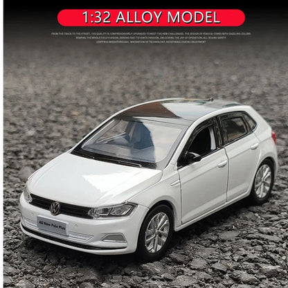 1:32 Volkswagens POLO Liga Carro Modelo Diecasts & Veículos de Brinquedo Metal Carro de Brinquedo Modelo Simulação Miniatura Escala Brinquedos Presente