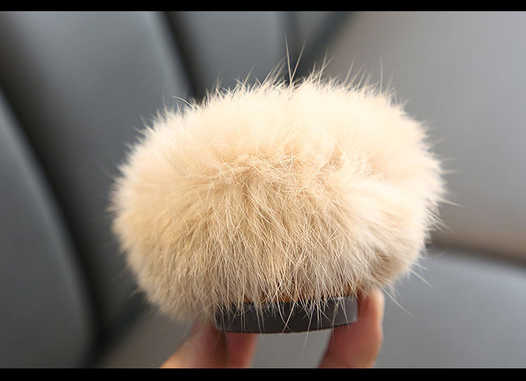 Kids Fur Shoes Children Velvet Shoes Baby Girls Warm Flats Toddler Black Brand Shoes Princess Loafer Chain Moccasin For Winter