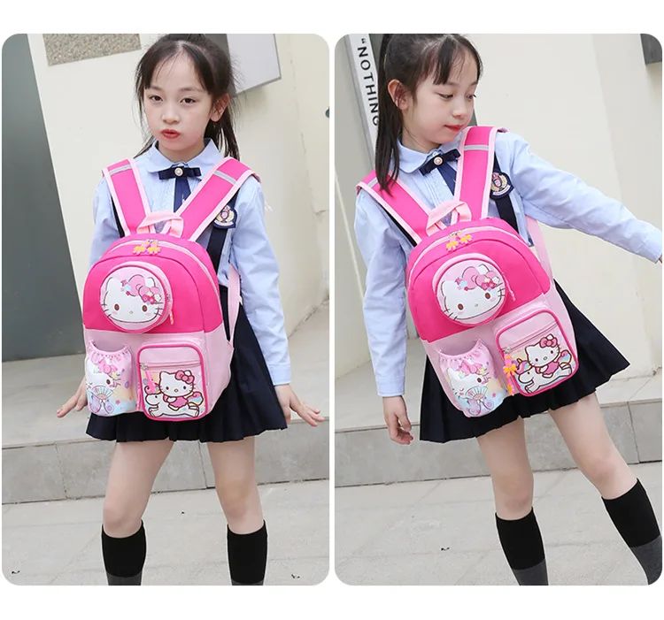 Kindergarten boys and girls schoolbags 3-9 years old children schoolbags cartoon animation Princess Elsa backpack