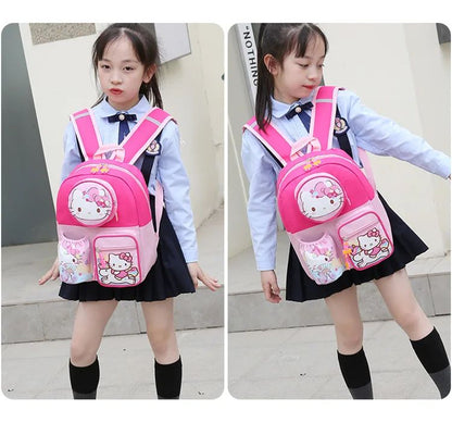 Kindergarten boys and girls schoolbags 3-9 years old children schoolbags cartoon animation Princess Elsa backpack
