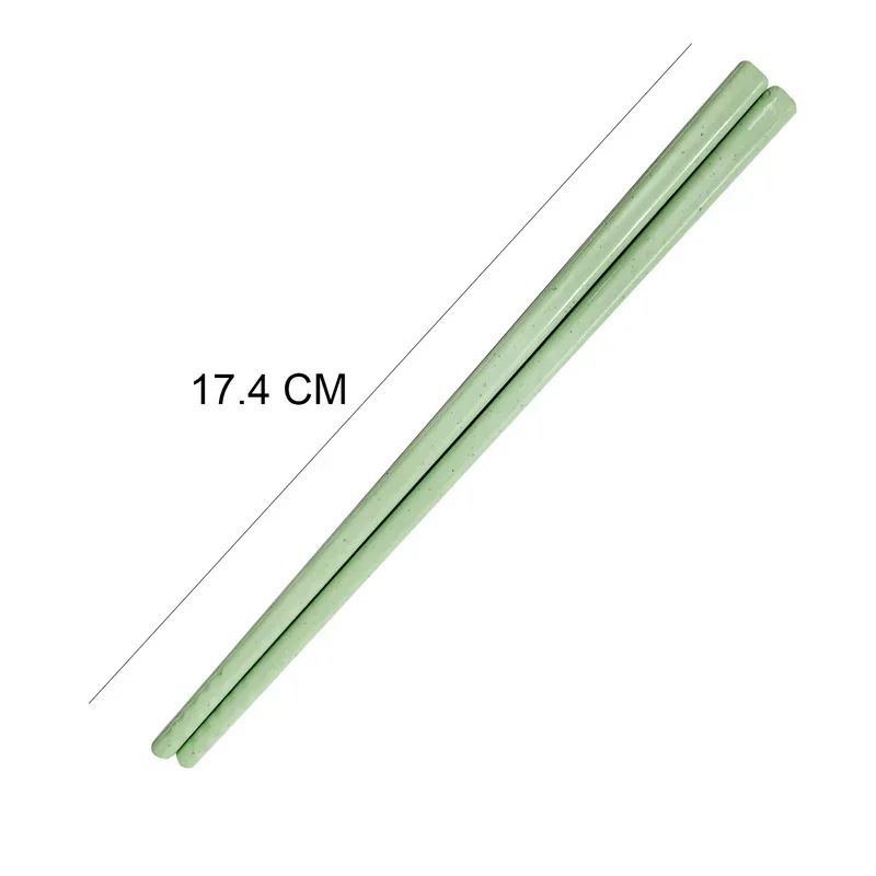1 Pair of Wheat Straw Chopsticks Healthy Tableware Non-slip Chinese Chopsticks Kitchen Tools Reusable Sushi Food Tableware