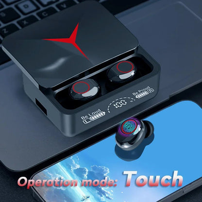 M90 Fones de ouvido sem fio TWS Bluetooth controle de toque fones de ouvido esportivos fones de ouvido Hifi estéreo para jogos com microfone para smartphone
