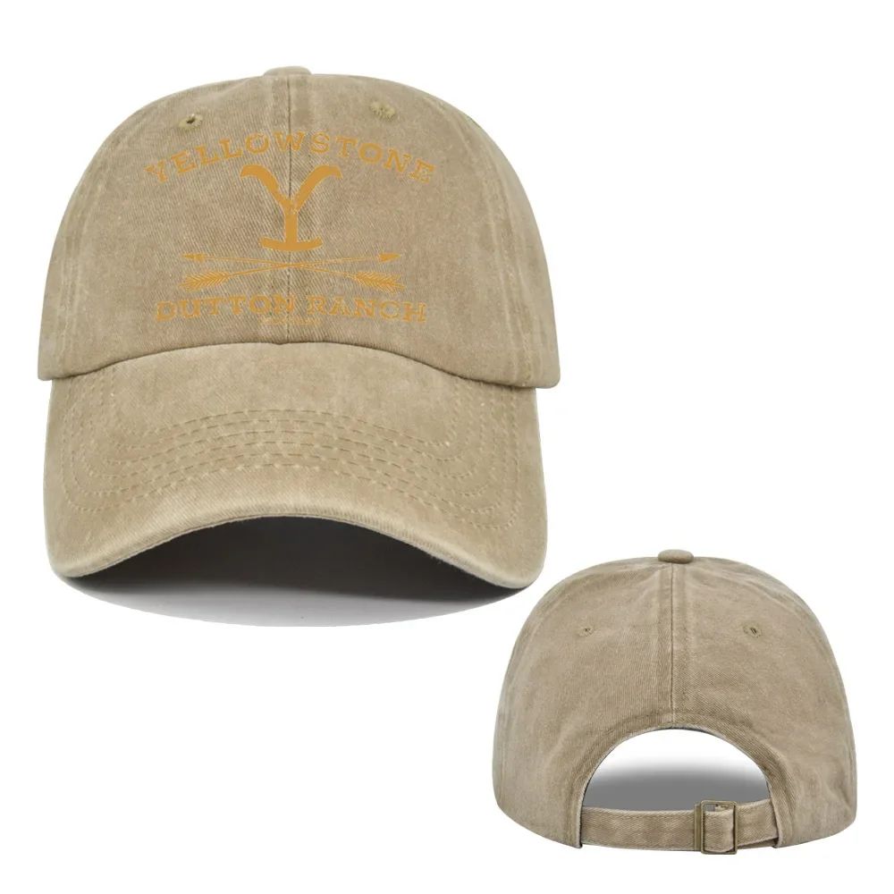 YELLOWSTONE Dutton Ranch Boné de Beisebol Ajustável Chapéu de Sol Primavera Outono Boné de Beisebol Esportivo Hip Hop Bonés Ajustados Chapéus para Homens e Mulheres