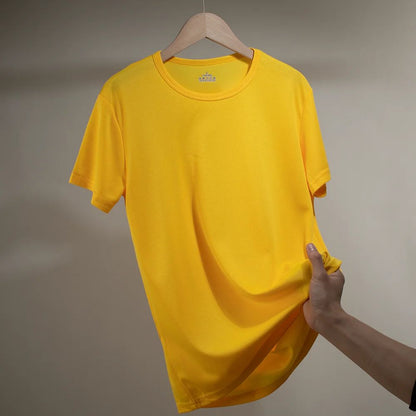 Men's Quick Dry Short Sleeve Sport T Shirt Gym Jerseys Fitness Shirt Trainer Running T-Shirt Boy Teenager Breathable Sportswears