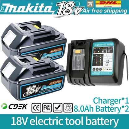 6AH 8AH 10AH 12AH Para bateria Makita 18V Ferramentas Elétricas Substituição Li-ion LXT BL1840 BL1850 para chave de fenda 18V com BMS