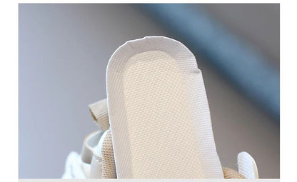 Girl Child Sport Shoe 2024 Spring Mesh Breathable Toddlers School Running Sneakers Fashion Non-slip Kids Boys Basketball Shoes