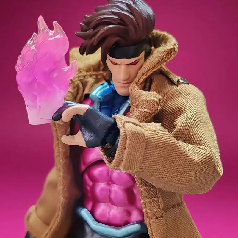 Original Ct Toys Gambit Mafex 131 – X-Men Wolverine SHF Boneco de Ação Anime – Presente Personalizado para Crianças e Colecionadores