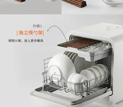 Dishwasher Household Small Desktop Installation-Free 6-Person Fully Automatic Water Inlet Table Dishwashing Machine new