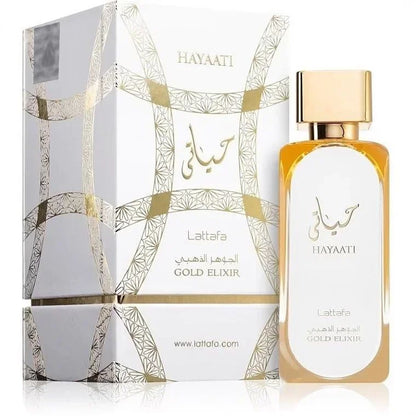 Lattafa Hayaati Men's and Women's Perfume 100ml, Woody Scent, Long-lasting Amber and Citrus Fragrance Guaranteed Gift