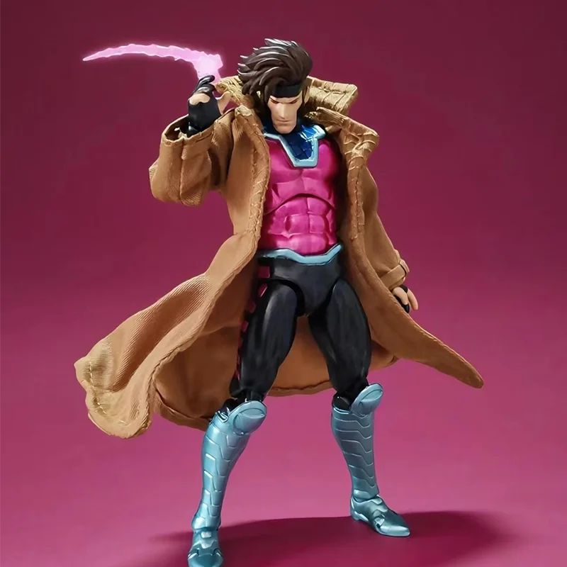 Original Ct Toys Gambit Mafex 131 – X-Men Wolverine SHF Boneco de Ação Anime – Presente Personalizado para Crianças e Colecionadores