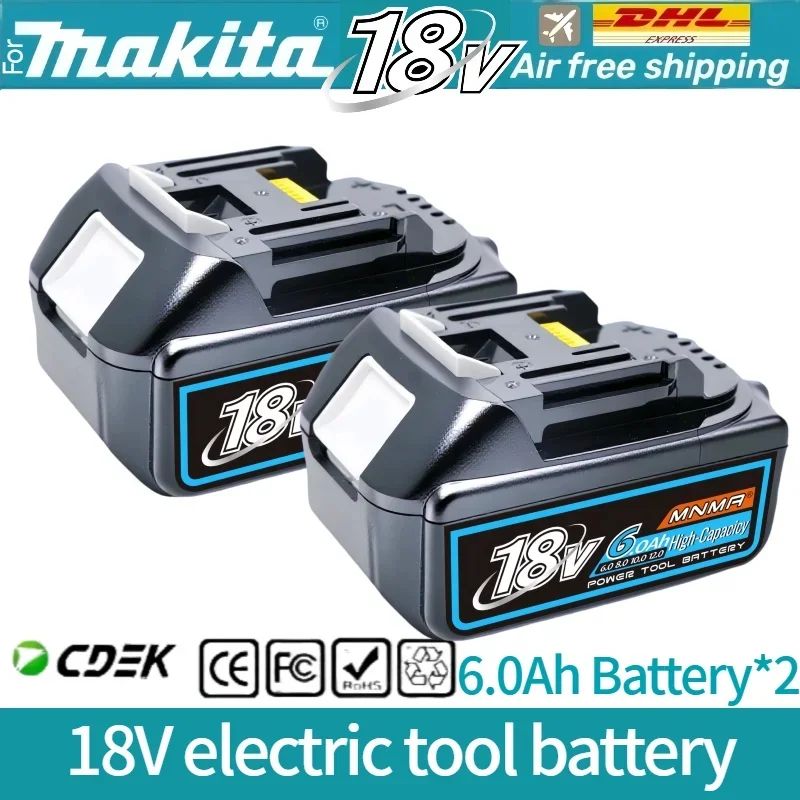 6AH 8AH 10AH 12AH Para bateria Makita 18V Ferramentas Elétricas Substituição Li-ion LXT BL1840 BL1850 para chave de fenda 18V com BMS