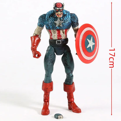 Marvel Legends Zumbi Capitão América Homem-Aranha Hulk Boneco de Ação Série Super Heróis E Se Houver Zumbis