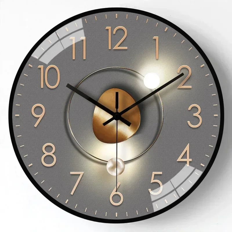 Originality Wall Clock Silent Non-Ticking Battery Operated Wall-mounted Clock Living Room Bedroom Kitchen Office Classroom