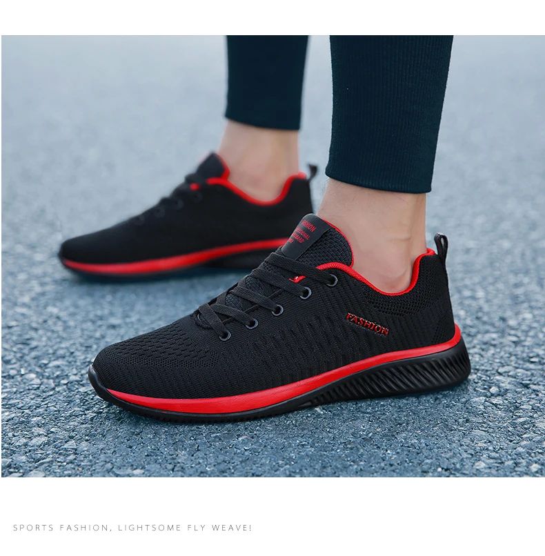 Tênis Casual Masculino e Feminino de Malha para Corrida e Caminhada, Respirável, Esportivo, Leve, para Academia e Atividades ao Ar Livre, Tamanhos 38-47