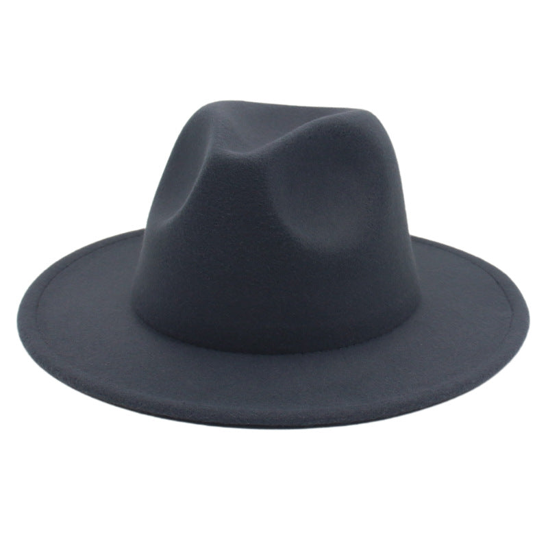 Women Fedora Hat Autumn Winter Luxury Men Top Hats Trendy Formal Wedding Decorate Black Green White Panama Cap Fedoras Gorras