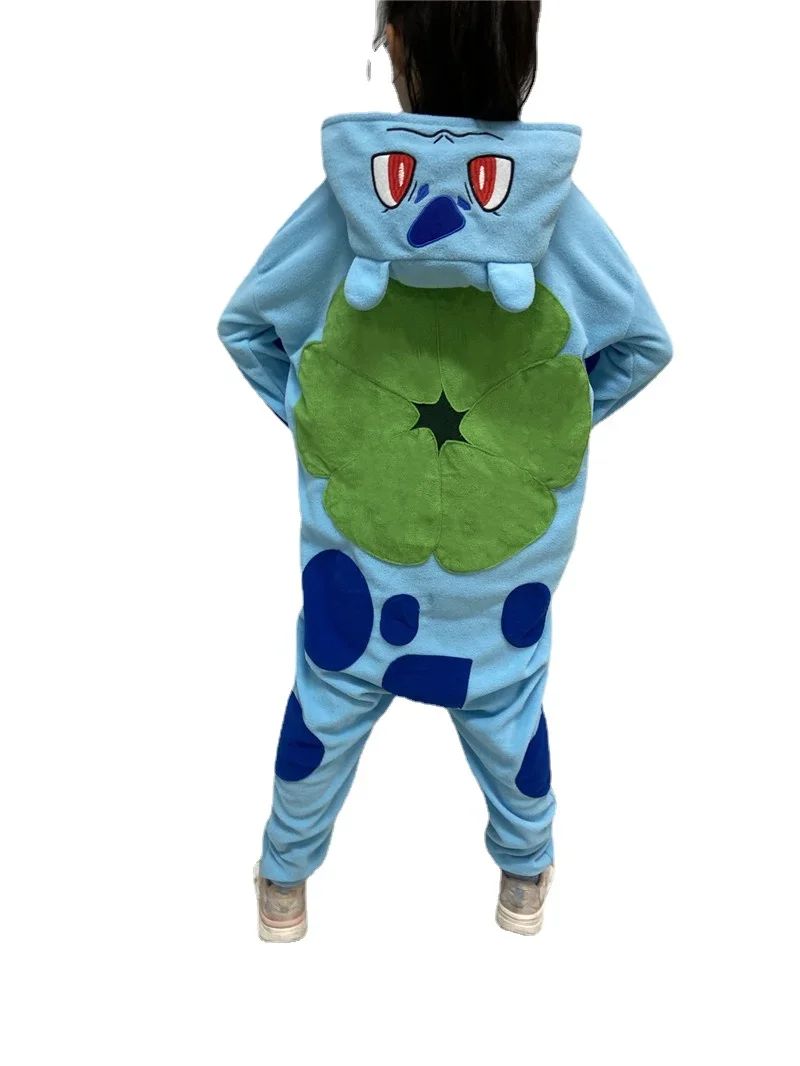 TAKARA TOMY Pokémon Jigglypuff Pikachu Gengar Snorlax Macacão Kigurumi Infantil Cosplay Bulbasaur Halloween Pijama Anime