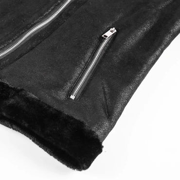 WORDKIND Homme PU Coat New Winter Motorcycle Jacket Motorcycle Leather Jacket Warm Plus Velvet Thick Retro Vintage Leisure Mens